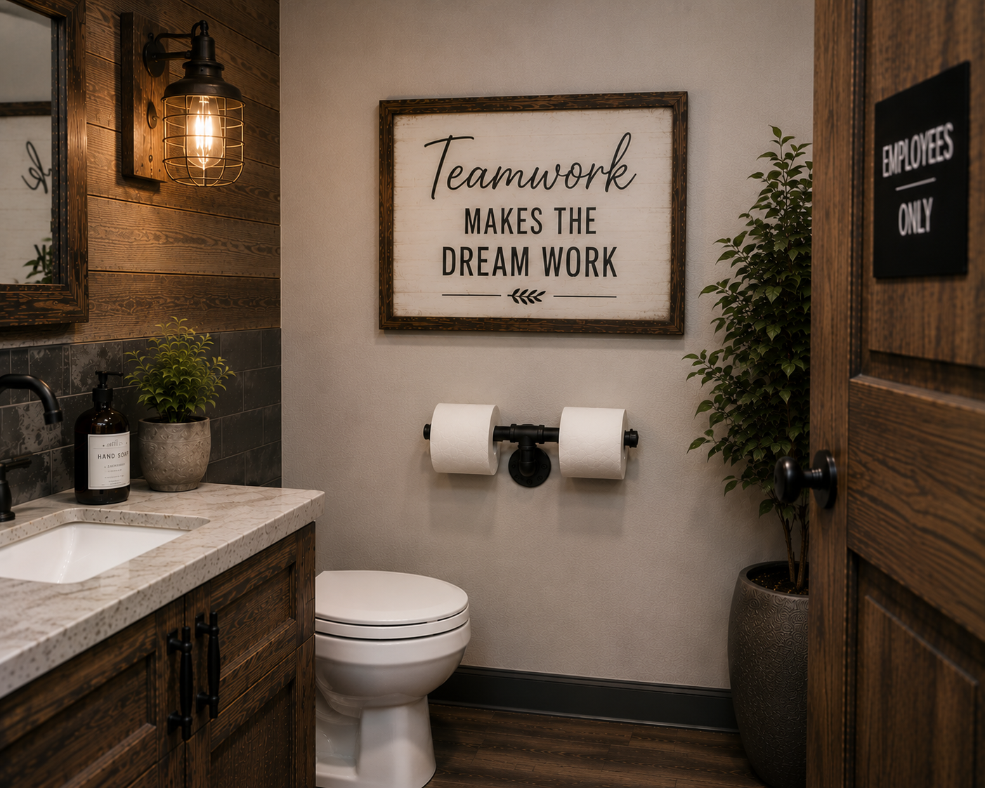 Rustic Pipe Dual Toilet Paper Holder