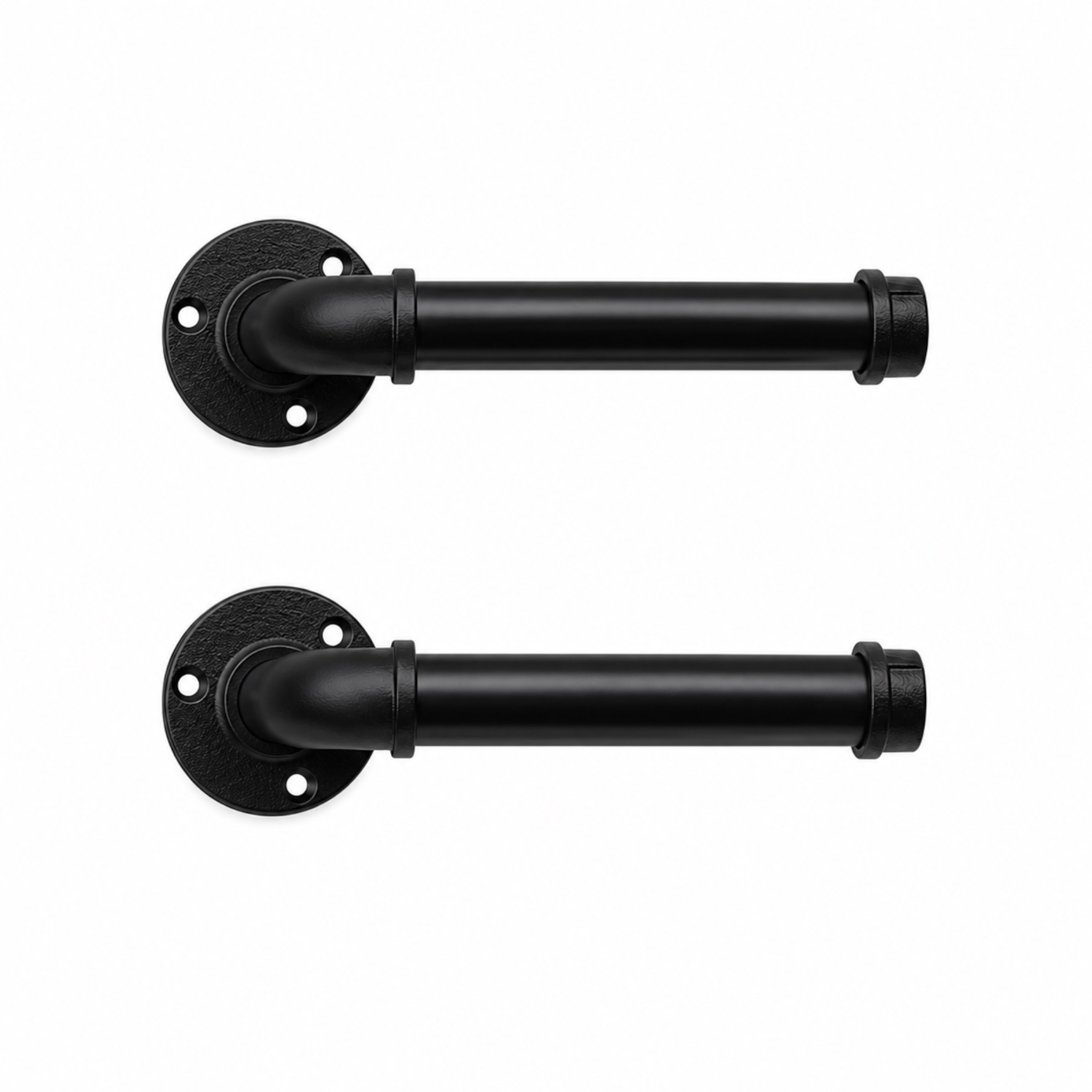 Industrial Pipe Toilet Paper Holders, Set of 2