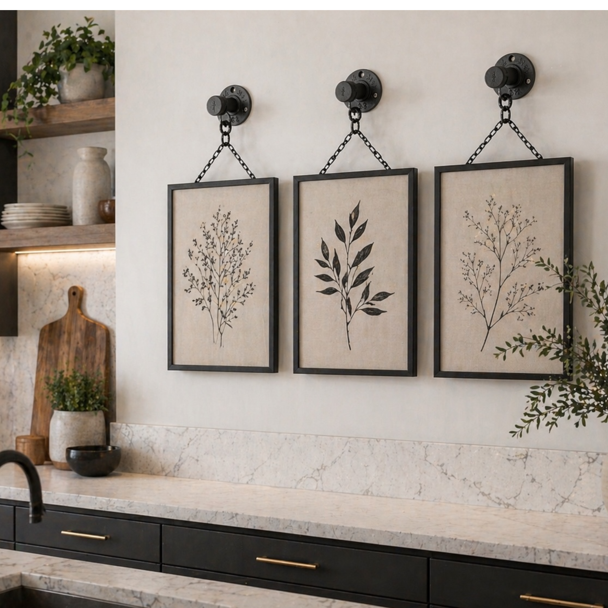 Straight Industrial Pipe Wall Hooks