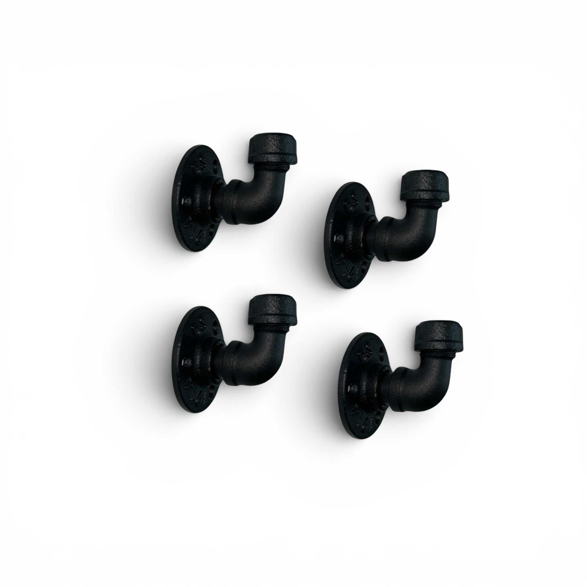 90-Degree Industrial Pipe Wall Hooks