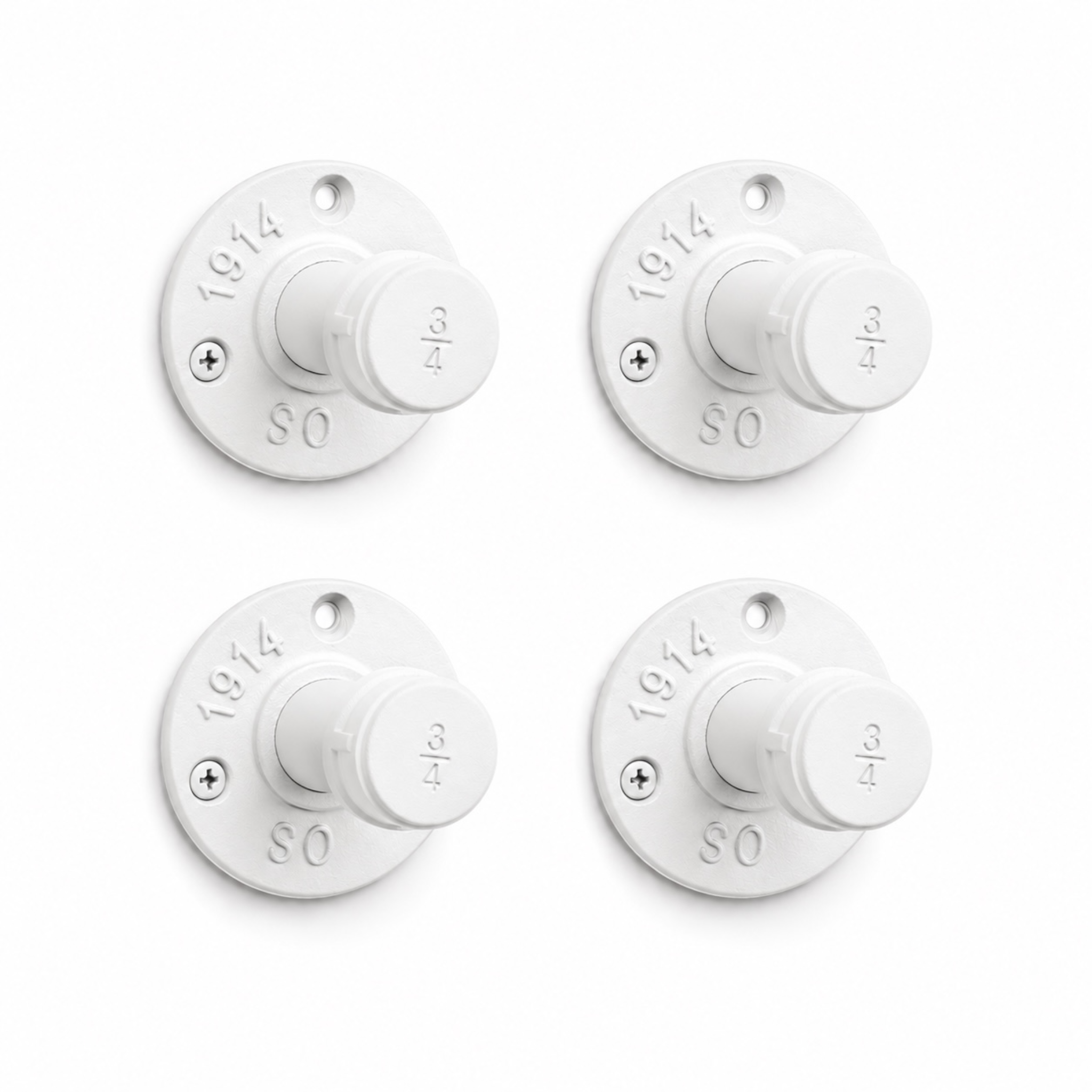 Straight Industrial Pipe Wall Hooks