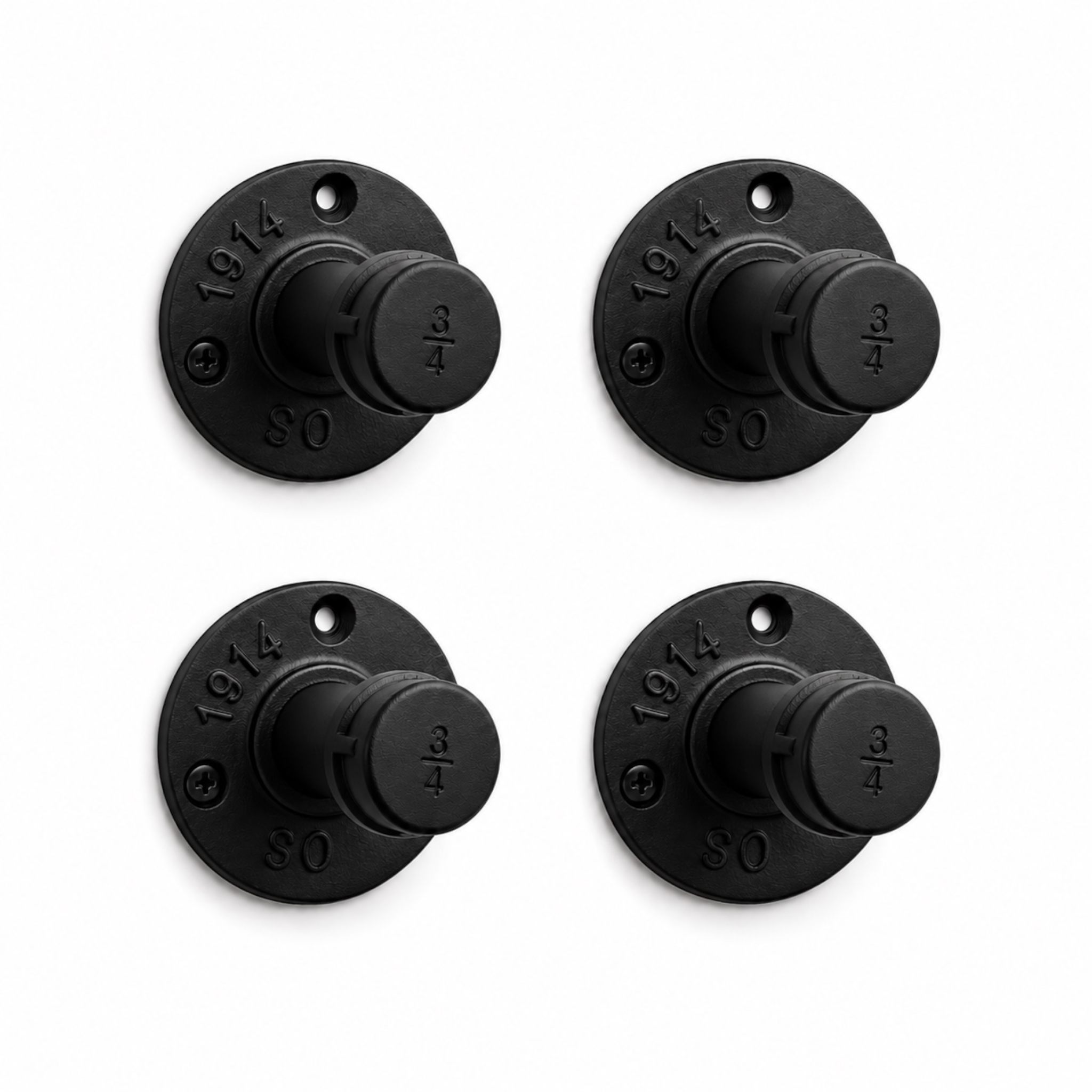 Straight Industrial Pipe Wall Hooks