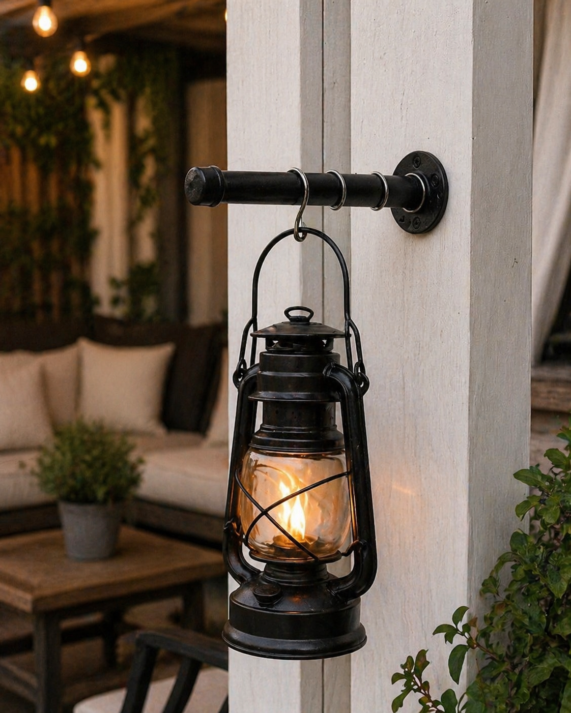 Industrial Pipe Valet Hook and Storage Post