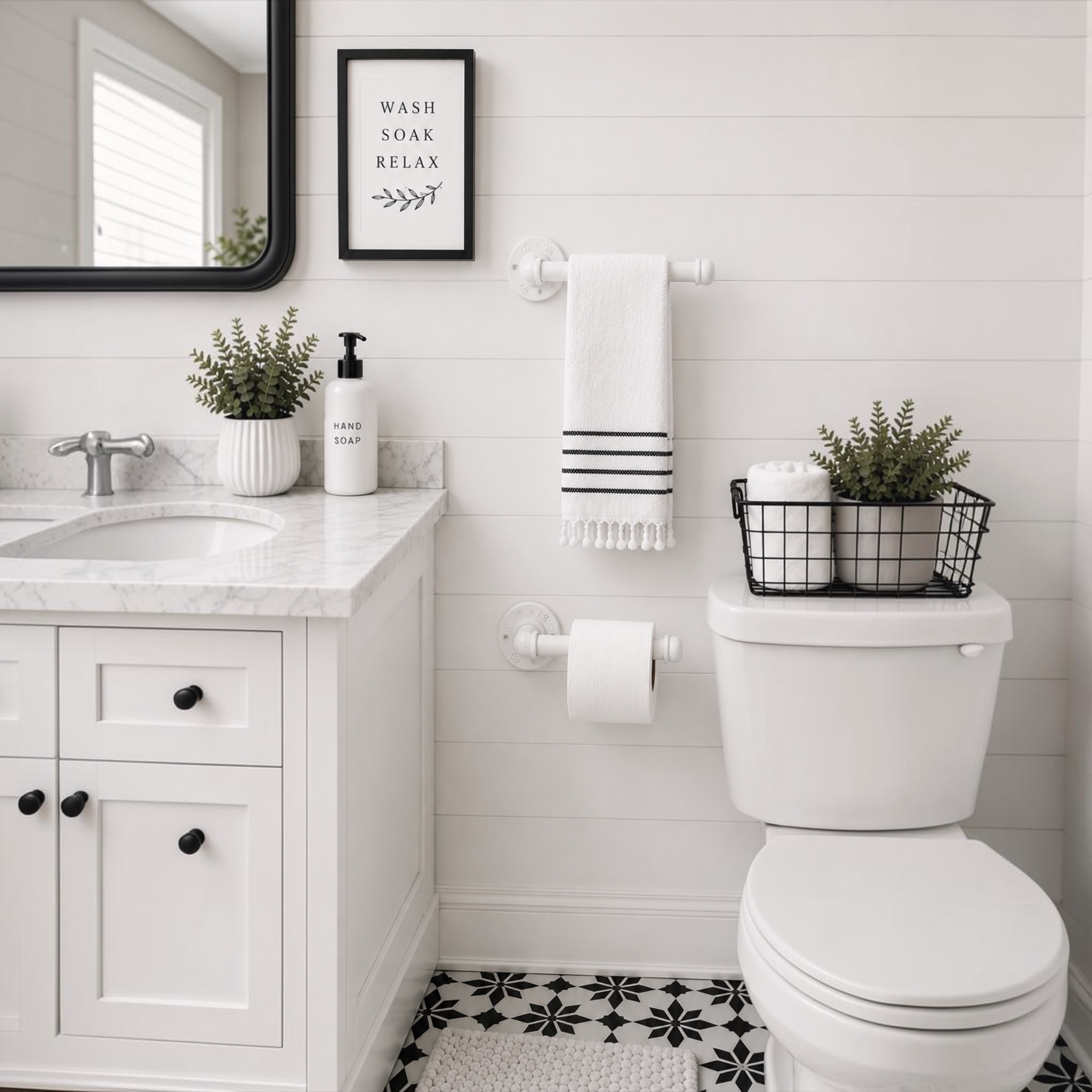Industrial Pipe Toilet Paper Holders, Set of 2