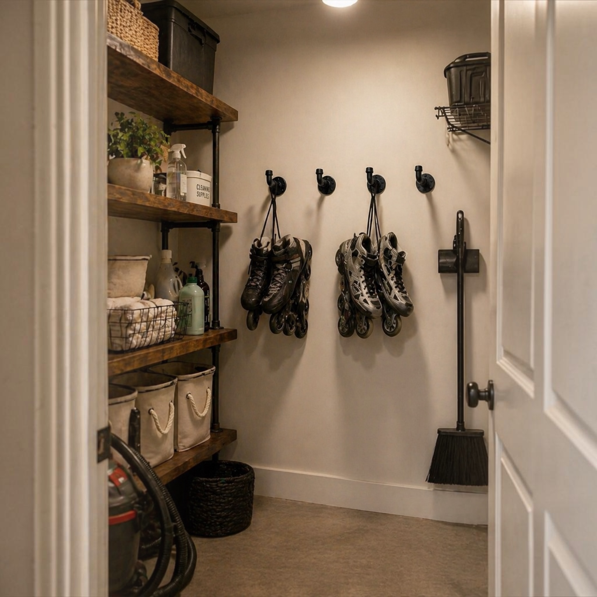 90-Degree Industrial Pipe Wall Hooks
