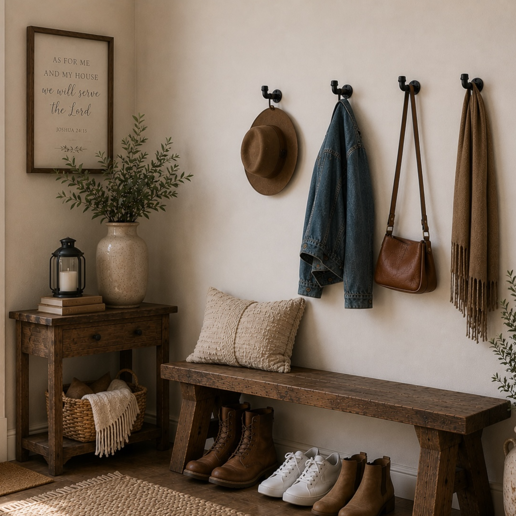 90-Degree Industrial Pipe Wall Hooks